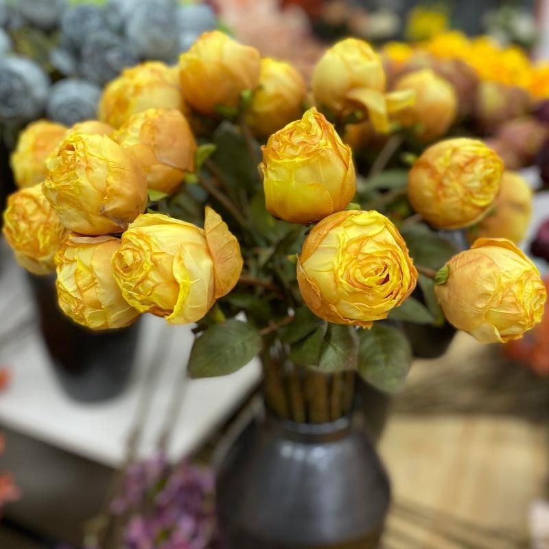 Manufacturers Provide Artificial Single Stem Rose Flower for Home Decor