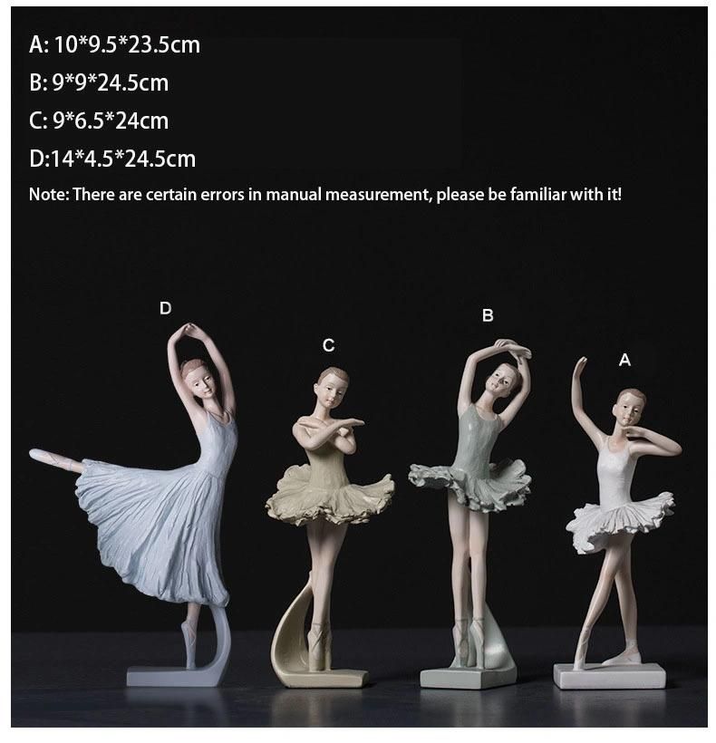 Hot Selling Nordic Cute Ballet Girl Ornaments Gift Desktop Decoration