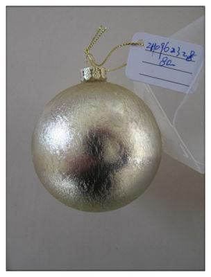 Plain Hand Painted Christmas Glass Ornament