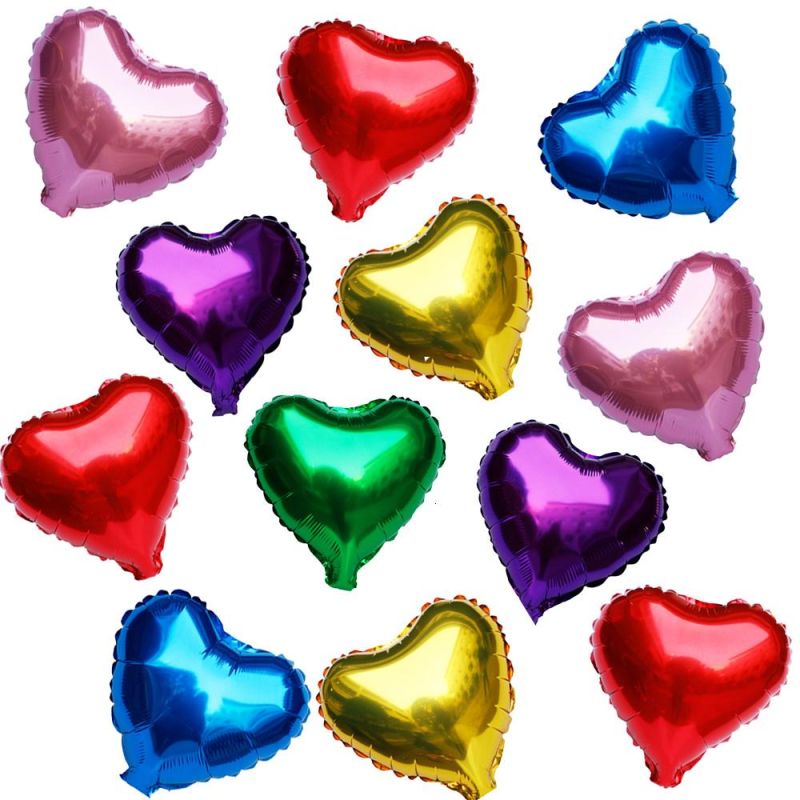 Wedding Birthday Party Decoration Love Heart Shape Aluminum Foil Balloon