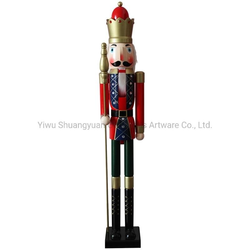 Xmas Seasonal Decor Large Life Size 5FT Wooden Christmas Nutcracker