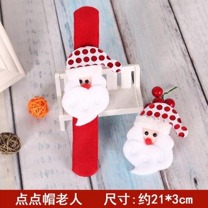 Christmas Decoration Cloth Art Clap Circle Party Wristband