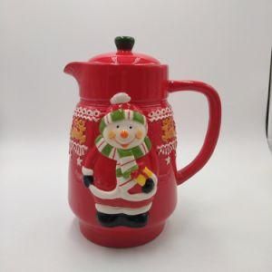 New Christmas Ceramic Cup Teapot