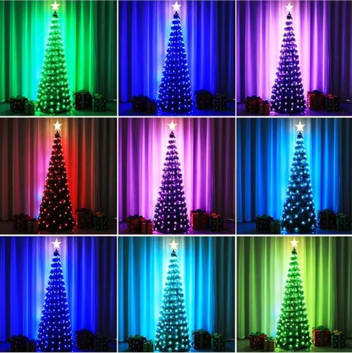 Artificial Christmas Tree 1.8 Meters RGB Color Changing Lights