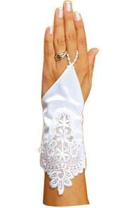 Classic Lady Finless Satin Wedding Gloves (JYG-29318)