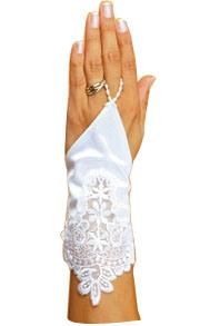 Classic Lady Finless Satin Wedding Gloves (JYG-29318)
