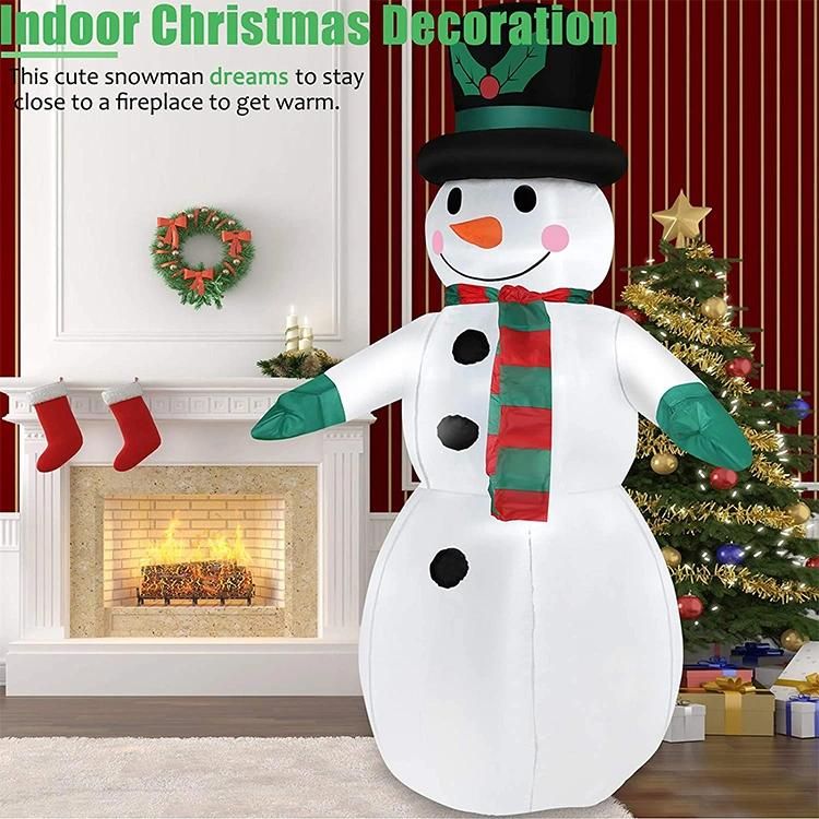 Customized Inflatable Outdoor Decoration LED Lights Snowman Factory Price Christmas