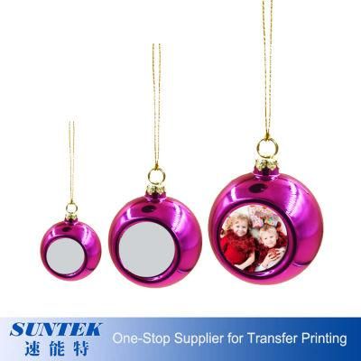 Home Decoration Personalised Sublimation Christmas Ornaments Christmas Ball