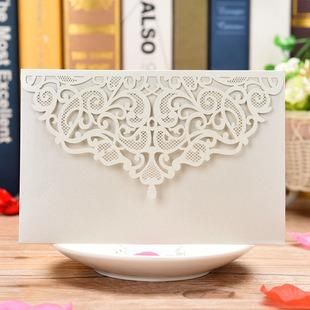 Wholesale Custom Laser Cut Wedding Invitations Cards with Envelopes