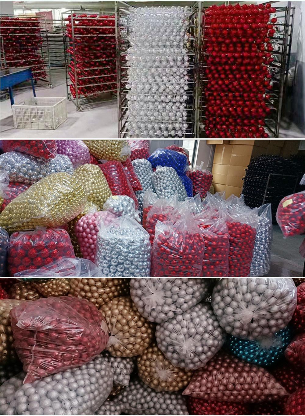 High Quality Ex-Factory Price Multi-Color Flash OEM Christmas Decorative Ball