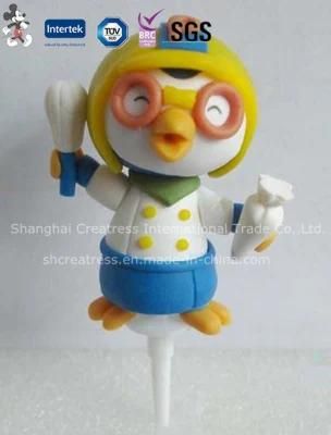 Polymer Clay Cartoon Cake Decorations, Christmas Decoration