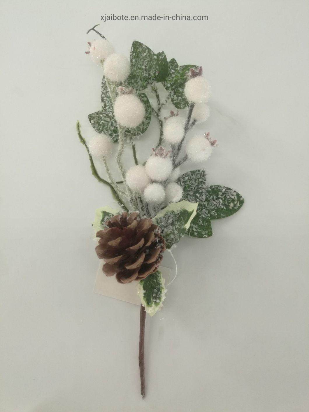 Christmas Pick White Berry for Xmas Holiday Decoration