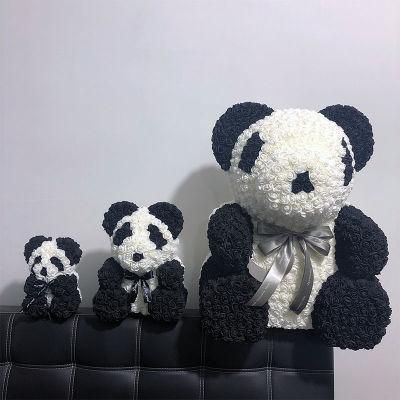 2021 Hot Sale Preserved Flower Rose Bear PE Panda of Good Service