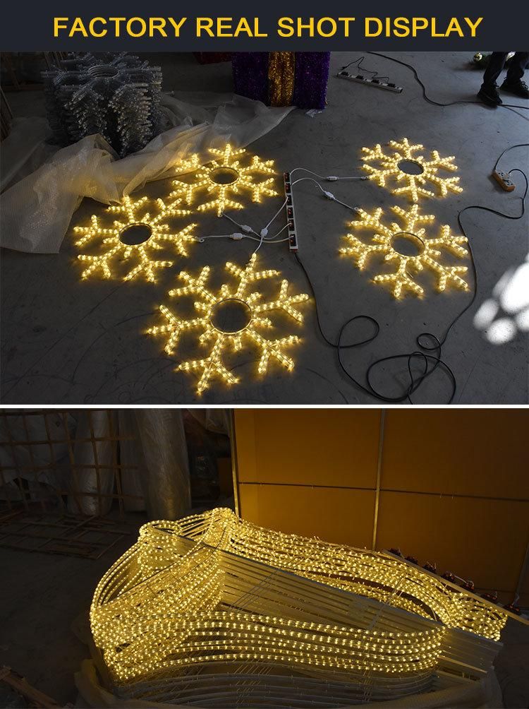 Hot Sale Waterproof Christmas Snowflake Arch 3D Motif Light