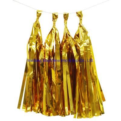 Wholesale Party Paper Decoration Custom Craft 35cm Multi-Color Tissue Tassel Paper