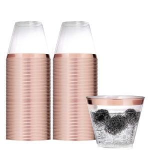 25 Piece Disposable Plastic Drinking Cup 9oz Clear Party Cup