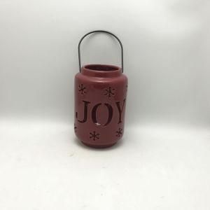 Christmas Lantern Jar Hollow Transparent Christmas Lantern Home Decoration