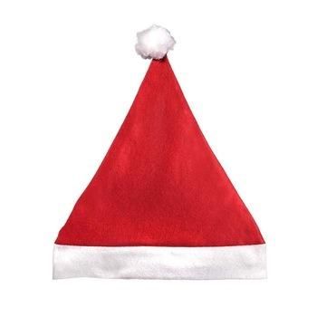 Christmas Santa Hat Economical Felt Santa Claus′ Cap Most Cheap Cheapest Common Xmas Hat