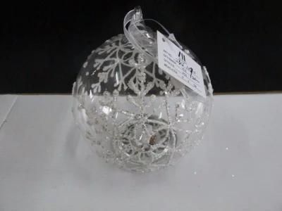 Christmas Glass Ball with LED Light