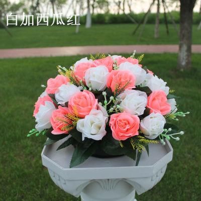 37 Heads Plastic Flower Ball Roses with Base, Suitable for Our Store&prime;s Wedding Centerpiece Flower Rack for Parties Valentine&prime;s Day Home