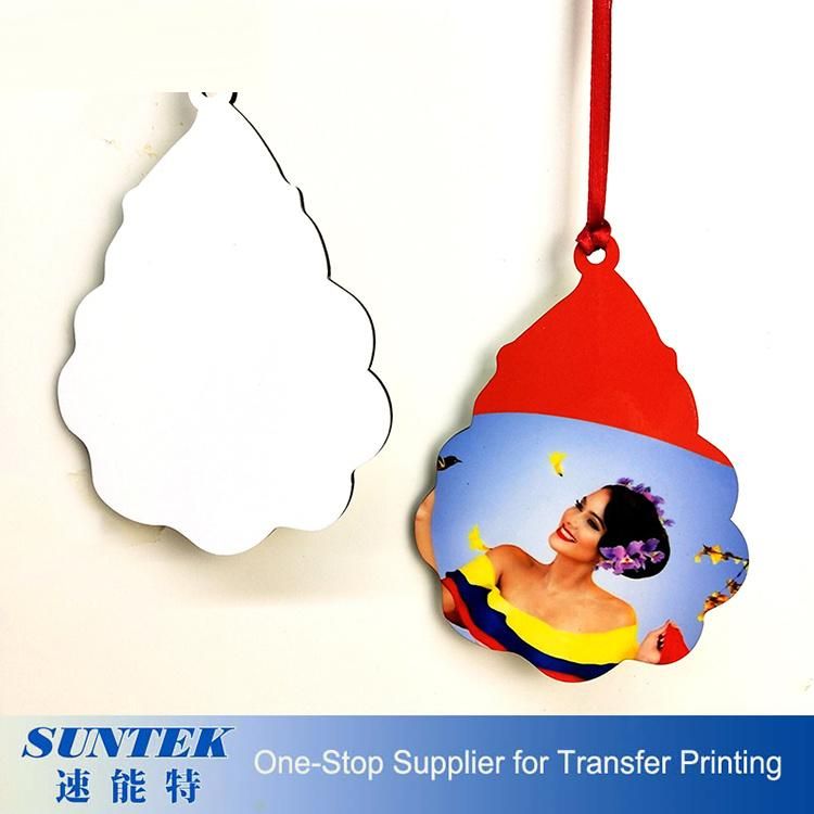 2020 New Christmas Ornament Wooden Sublimation Ornament Xmas Ornament Blank MDF Double Sided Decorations