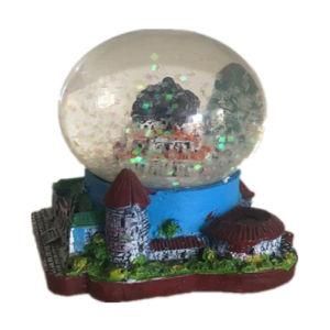 Resin Custom Made Snow Globes with Music Girl and Tree Water Globe Decoration &amp; Gift