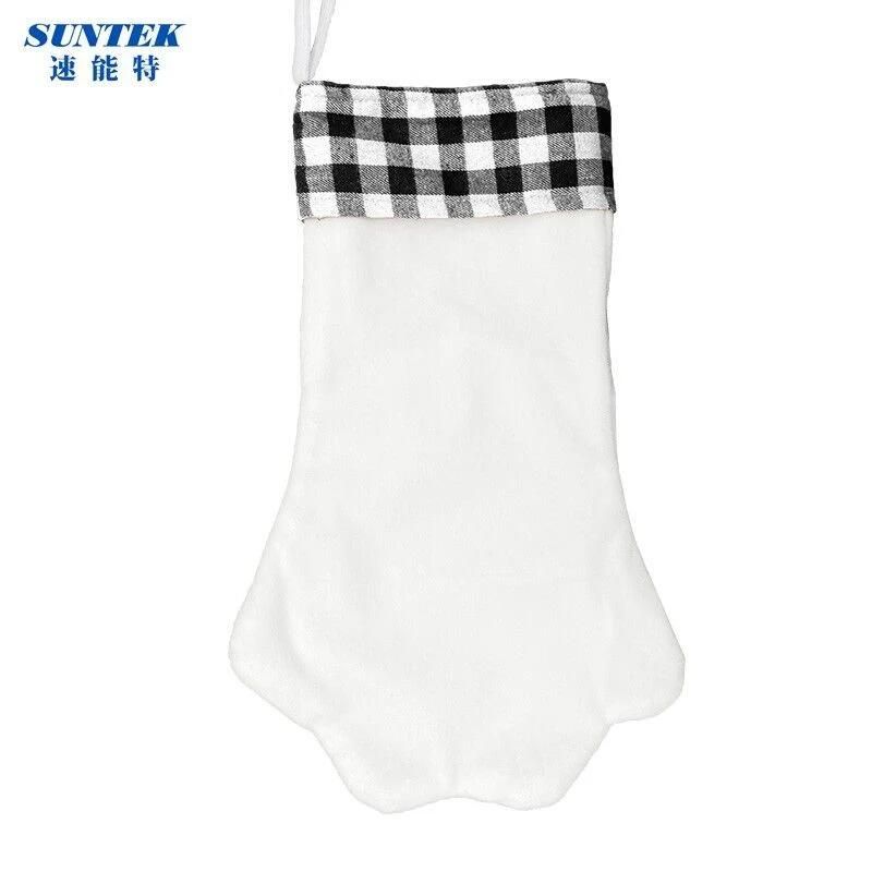 New Sublimation Blank Canvas Christmas Stocking