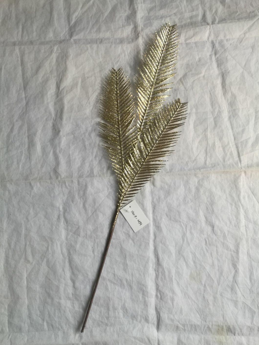 Christmas Tree Twig; Glitter Flower Plastic Twig Pick with Flowers