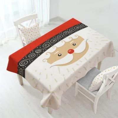 Colorful Custom Export Party Christmas Waterproof Decoration Polyester Tablecloth