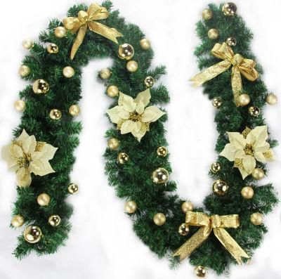 Christmas Ornaments Corned Rattan Garlands for Mall Window Christmas Decoration Display Settings