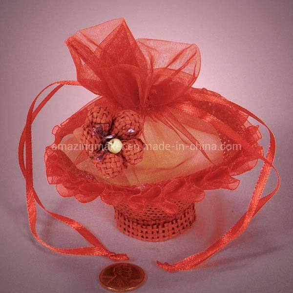 Excellent Organza Paper Mesh Tiny Favor Basket (AM-OB014)