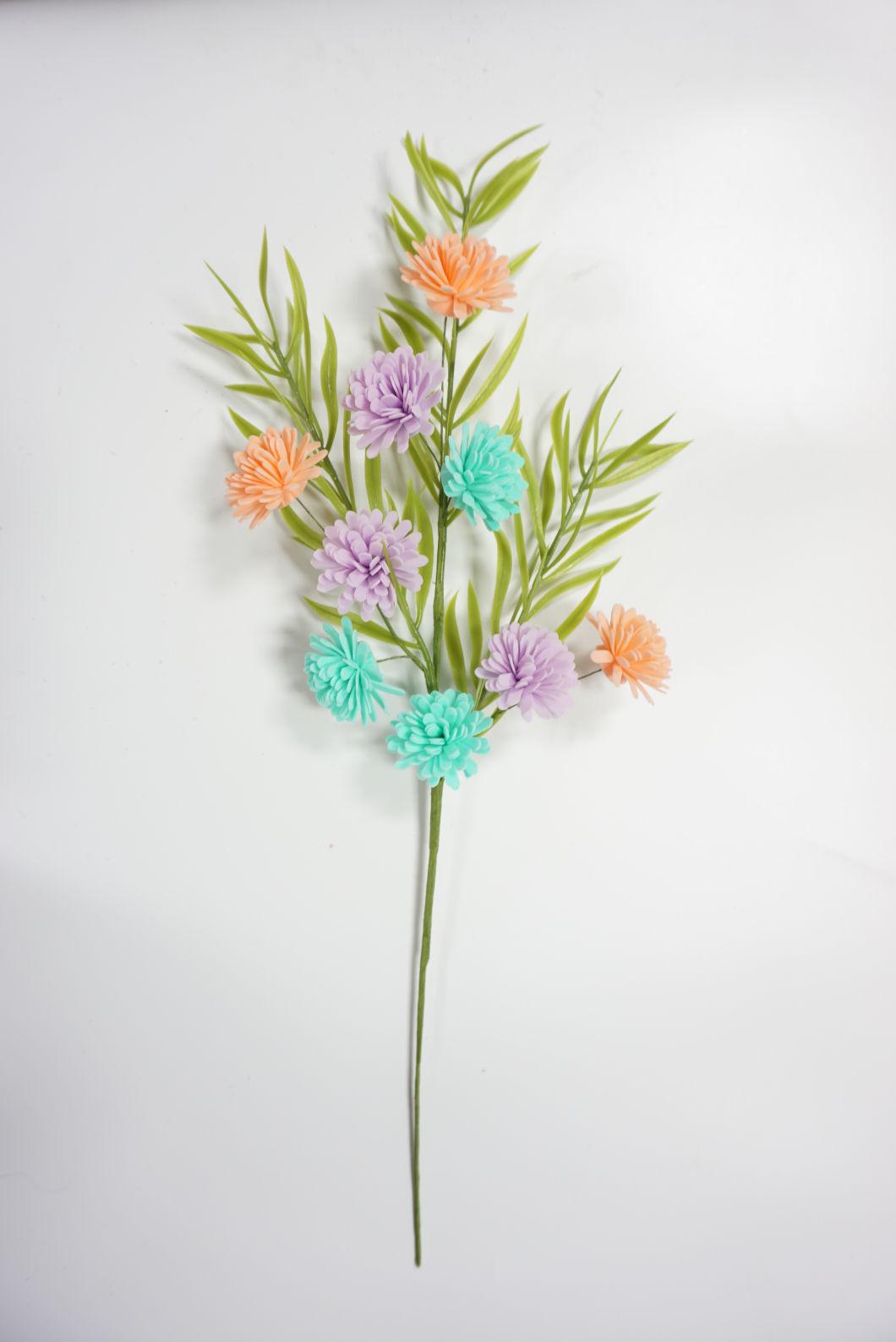 Easter Egg Tree Picks, Artificial Easter Spray with Pastel Easter Eggs and Flowers, Easter Egg Twig Branches Spring Floral Stems for Easter Floral Vase Arrangem