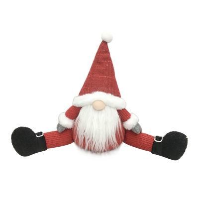 Red Handmade Gnome Figure Personalized Decoration Christmas Plush Toys