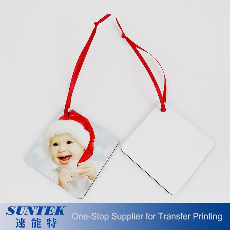 Wholesale Custom High Quality Sublimation Christmas Gift Family MDF Board for Picture Printing Photo Hanging Ornament Pendant