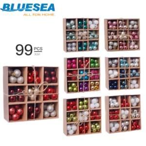 Christmas Ornament Christmas Ball Gift Box Set 3cm/99PCS