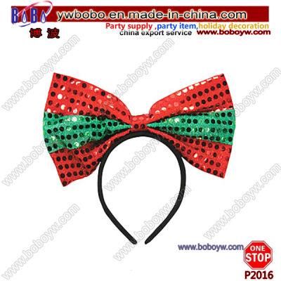 Holiday Bow Sequin Headband Christmas Gifts Hair Jewelry for Birthday Party Gift (P2016)