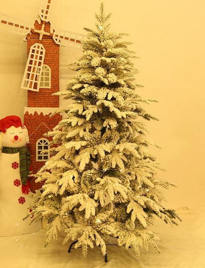 Hot Sell Decorative Flocked Snowing Artificial Christmas Tree