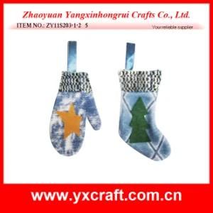 Christmas Decoration (ZY11S203-1-2) Christmas Star Glove Gift Ornament Craft Product