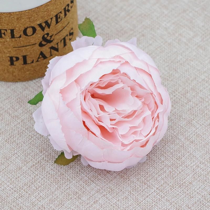 China Flower Factory Wholesale High Quality Silk Peony Flowers 9 Cm DIY Decorative Silk Flower Heads