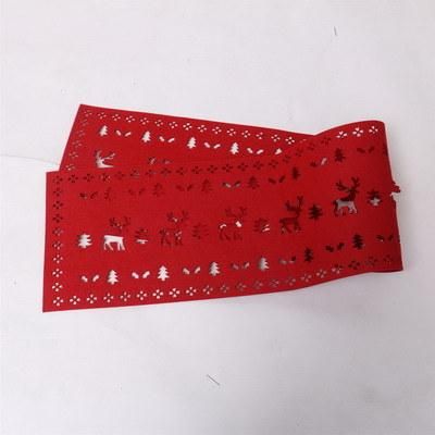 Cheap Price Good Quality Red Christams Felt Table Cloth