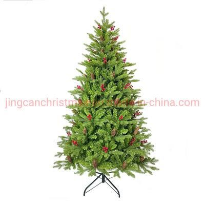 Tree Facotry Five Branches PE Mixed PVC Christmas Tree