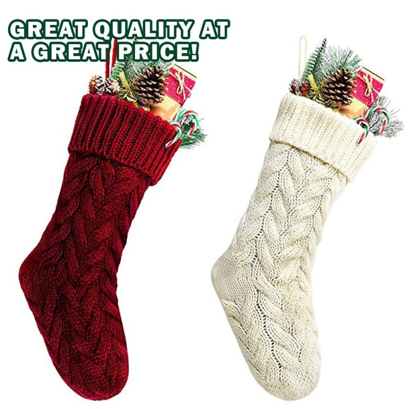 Yiwu Factory Direct Sale 46cm Christmas Hanging Gift Stocking