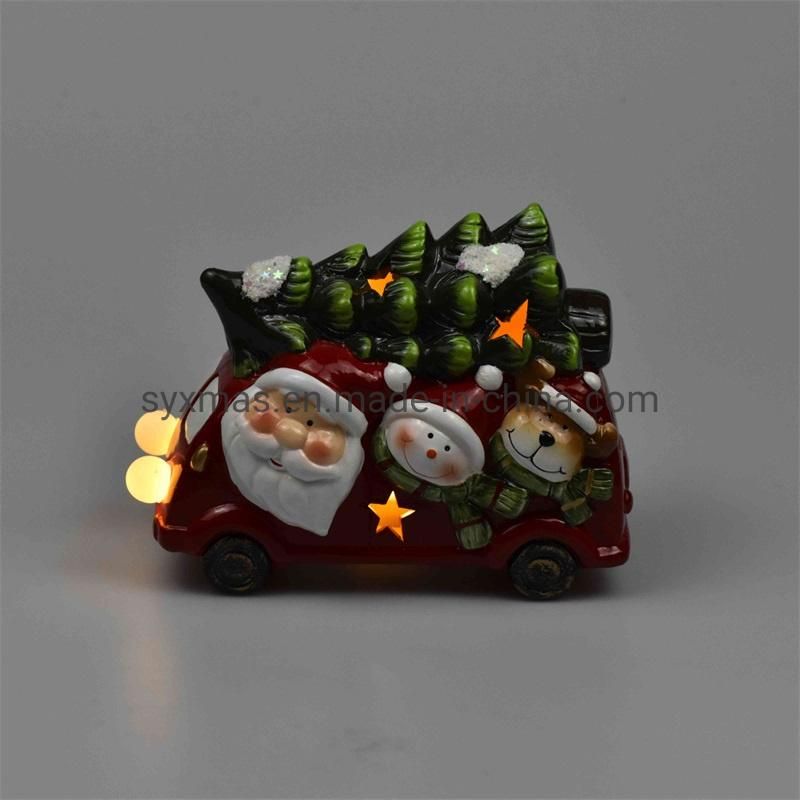 Christmas Ornaments, Santa Claus Christmas Tree Car Desktop Figurines