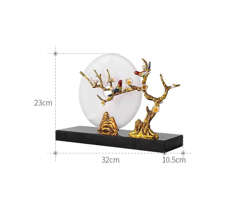 New Farmhouse Chinese Living Table Decoration Housewarming Home Decor Jade Craft Ornaments