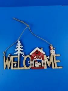 Home Decoration Wooden Craft of Welcome