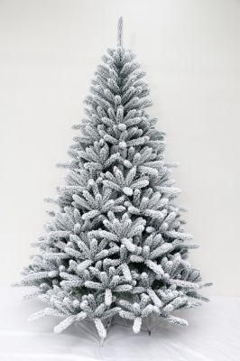 6FT Snowflake Flocked Artificial Christmas Tree
