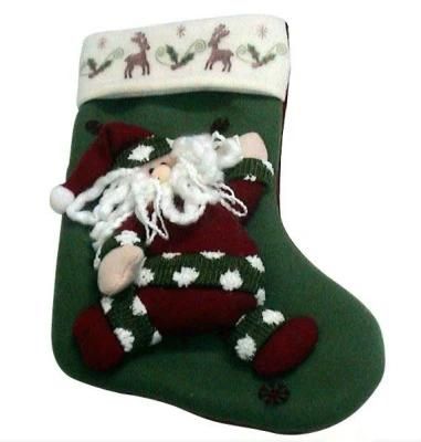 OEM Design Plush Kids Christmas Stocking