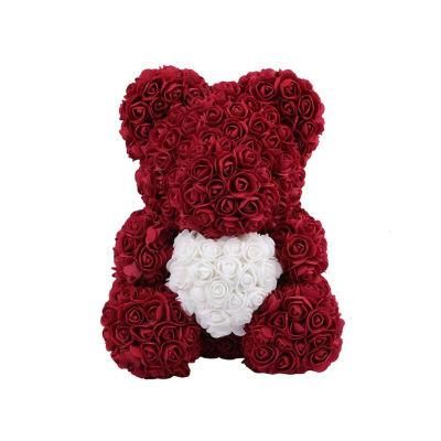Rose Bear Hand Made Teddy Bear Rose Bear Rose Teddy Bear - Gift for Mothers Day, Valentines Day, Anniversary &amp; Bridal Showers Weddings