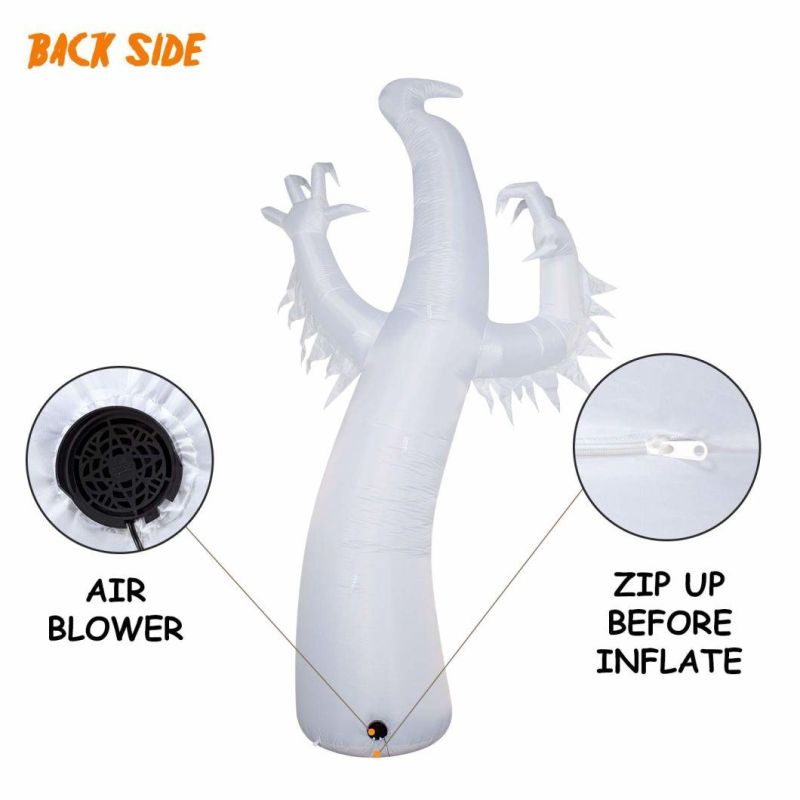 12 FT Halloween Inflatables Scary Ghost with Color Changing LEDs Decorations, Halloween Blow up Outdoor Party Decor for Yard Garden