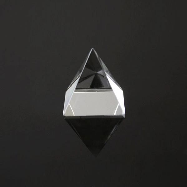 Popular Design Crystal Glass Pyramid, Crystal Glass Paperweight